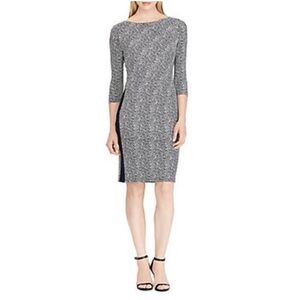 Ralph Lauren Black & White Crosshatch Sheath dress